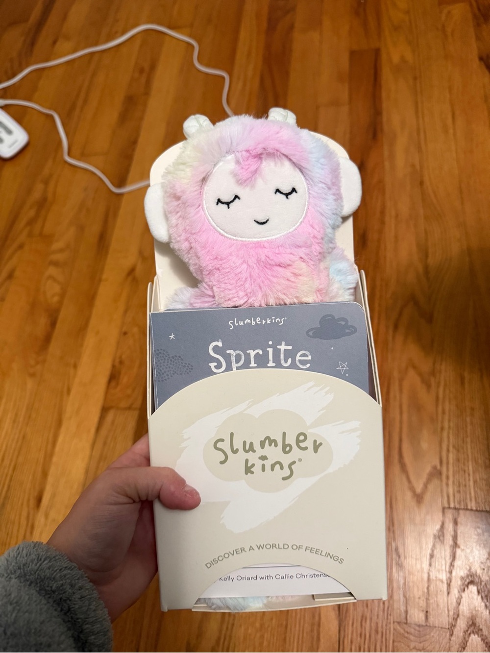 Slumberkins Sprite Plush Stuffed Animal - Pastel Rainbow Pink